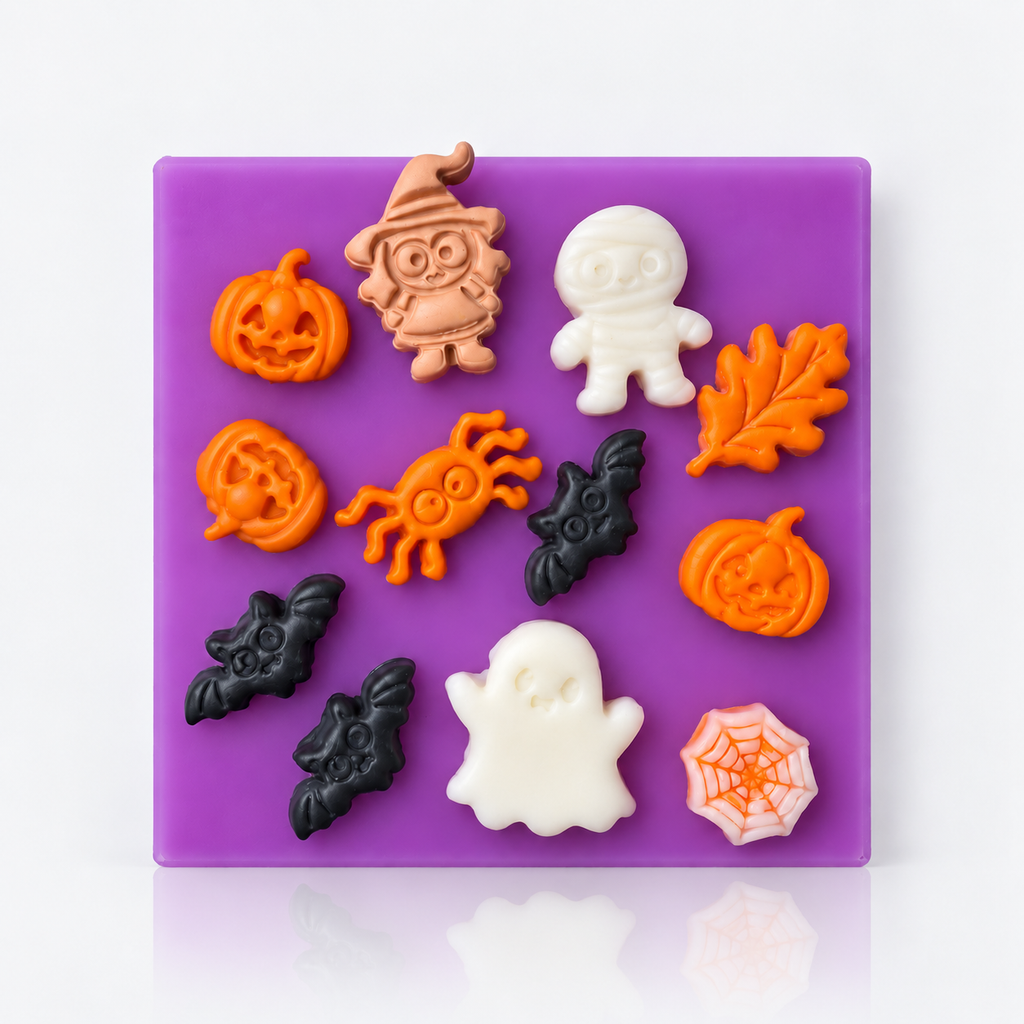 kleine Helloween Figuren Fliedermaus, Kürbis, Geist