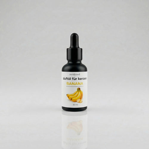 Banana Duftöl für Kerzen – 30-ml-Flasche mit Bananenmotiv