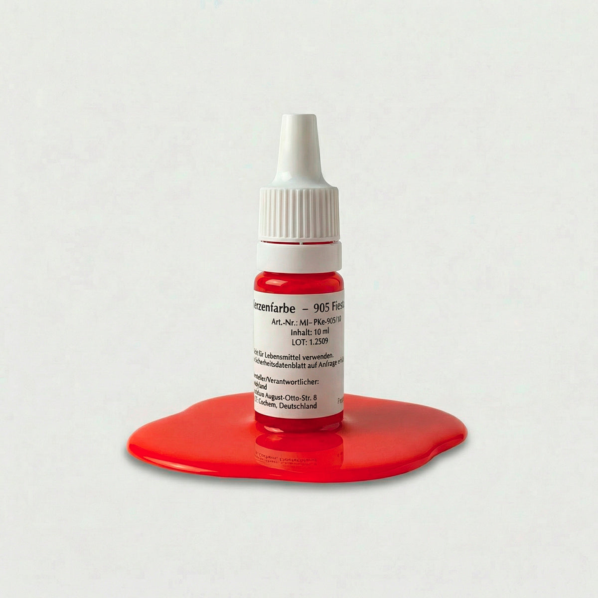 Kerzenfarbe 905 Fiesta – 10-ml-Flasche mit Farbprobe