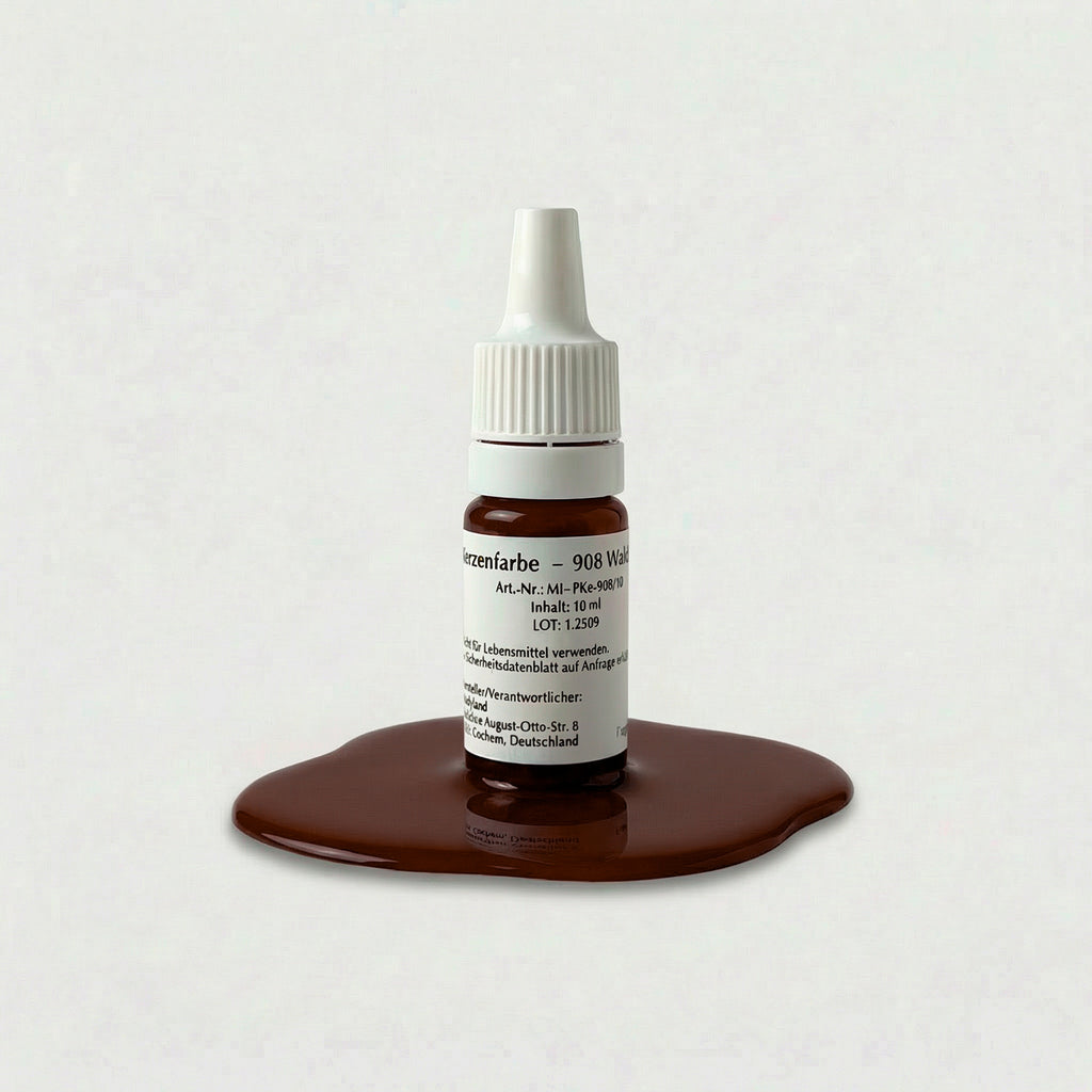 Kerzenfarbe 908 Waldbeere – 10-ml-Flasche mit Farbprobe