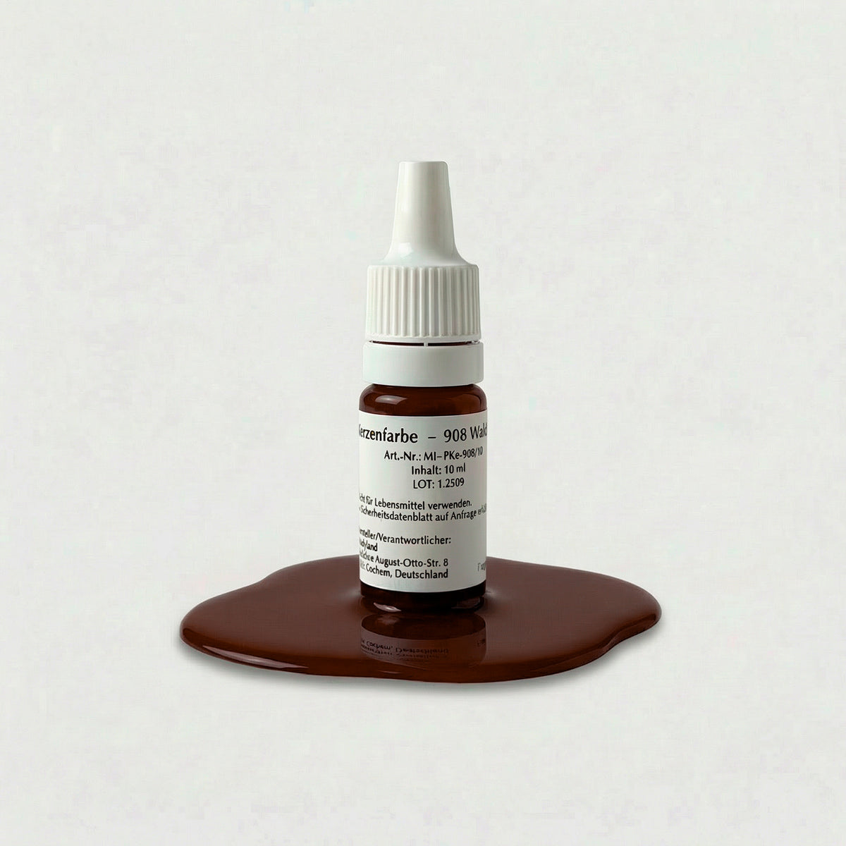 Kerzenfarbe 908 Waldbeere – 10-ml-Flasche mit Farbprobe