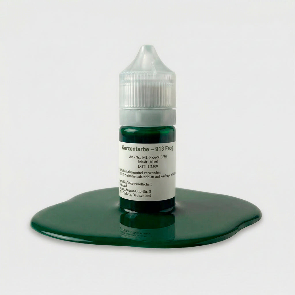 Kerzenfarbe 913 Frog – 50-ml-Flasche mit Farbprobe