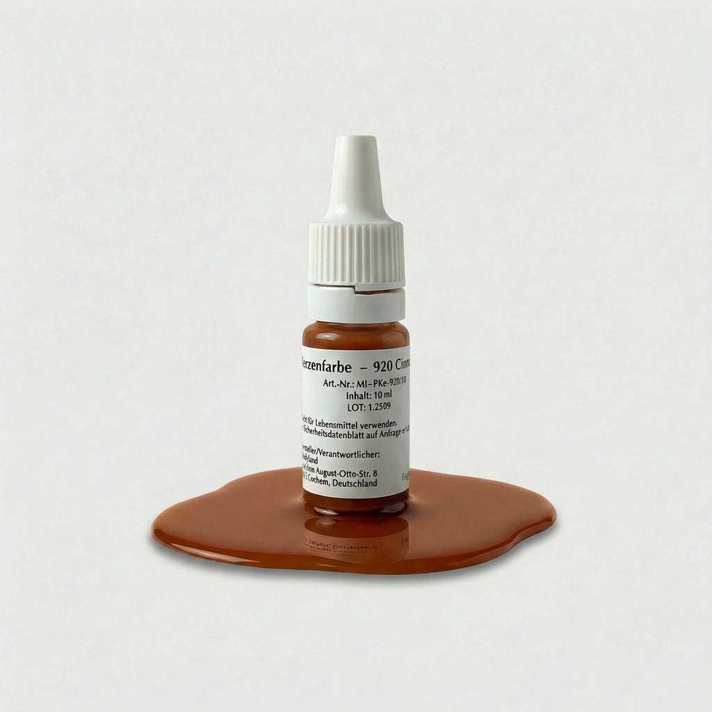 Kerzenfarbe 920 Cinnamon – 10-ml-Flasche mit Farbprobe