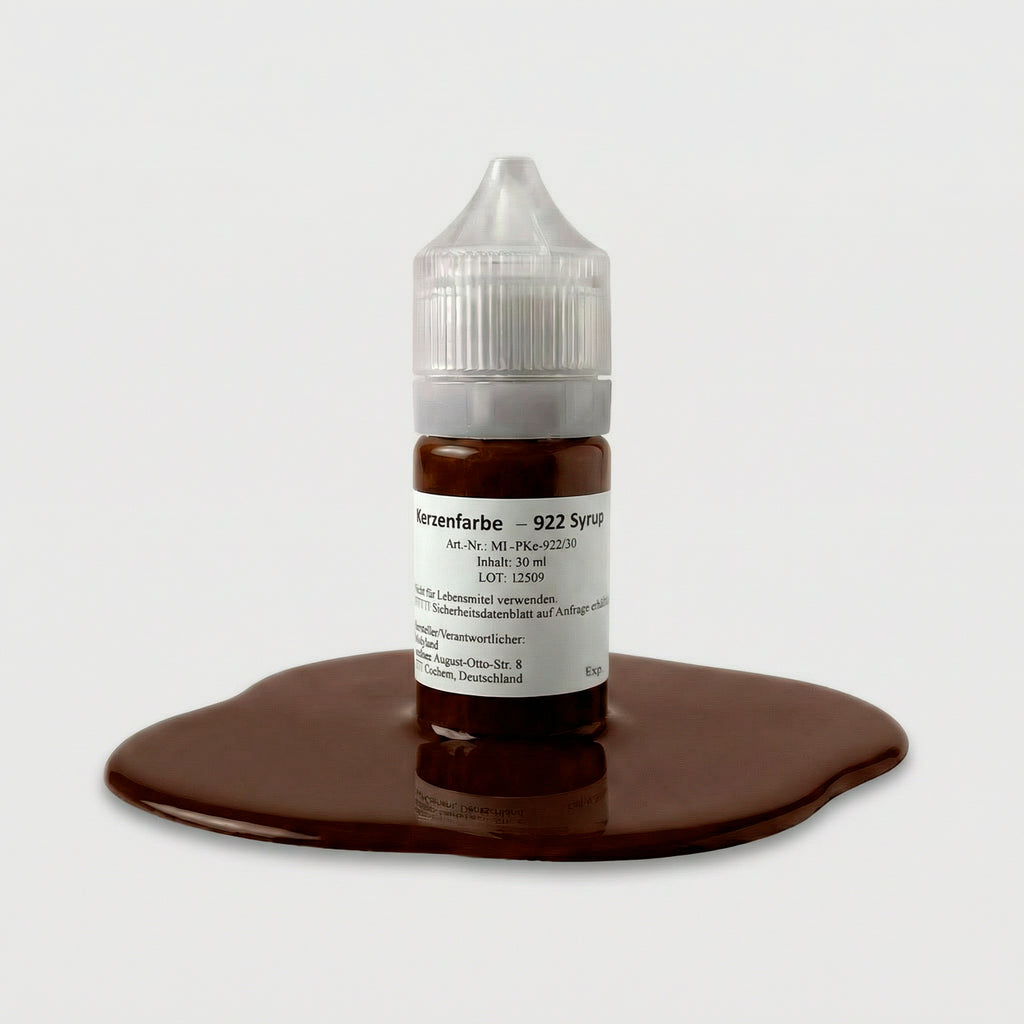 Kerzenfarbe 922 Syrup – 50-ml-Flasche mit Farbprobe