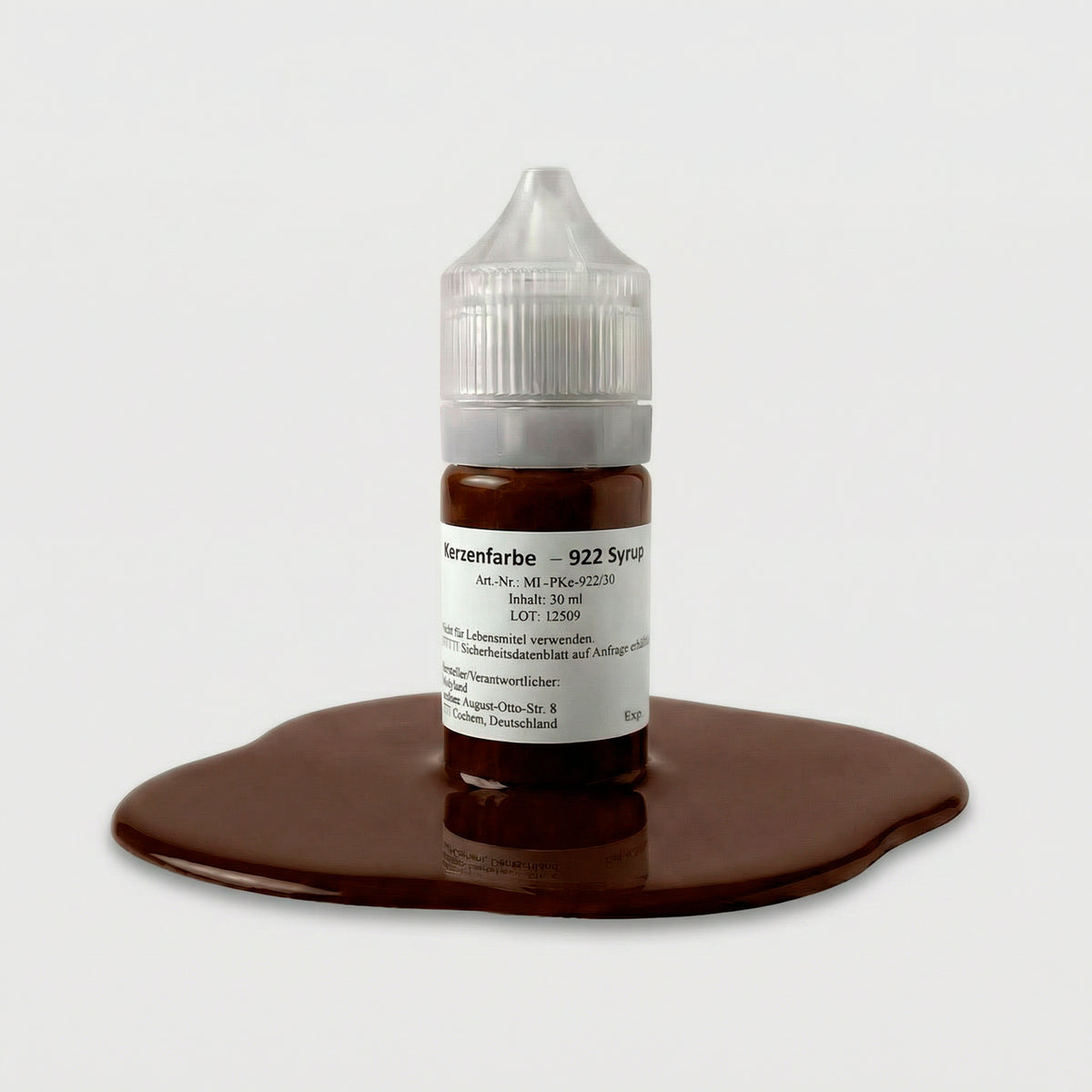 Kerzenfarbe 922 Syrup – 50-ml-Flasche mit Farbprobe