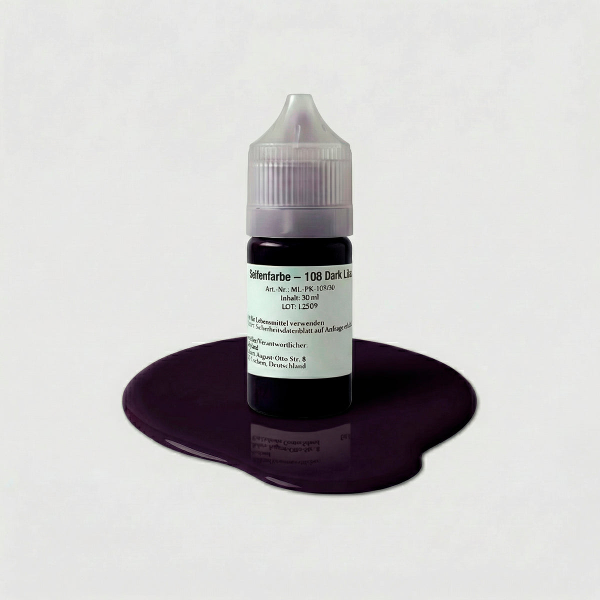 Seifenfarbe 108 Dark Lilac – 50-ml-Flasche mit Farbprobe