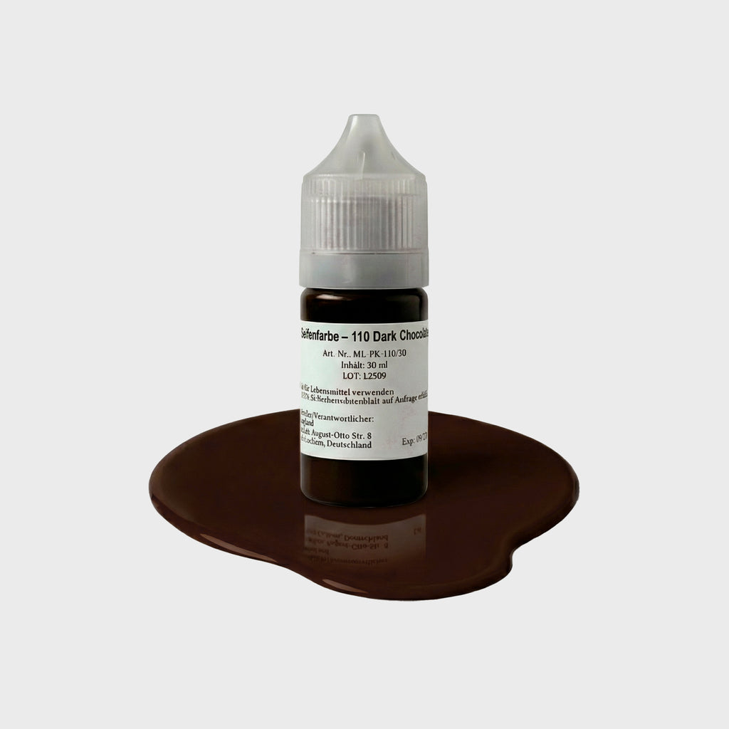 Seifenfarbe 110 Dark Chocolate – 50-ml-Flasche mit Farbprobe