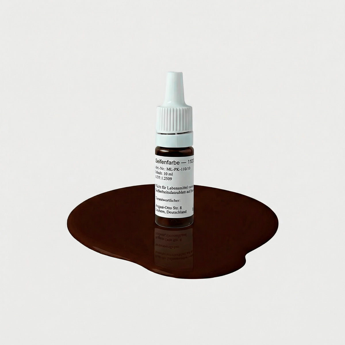 Seifenfarbe 110 Dark Chocolate – 10-ml-Flasche mit Farbprobe