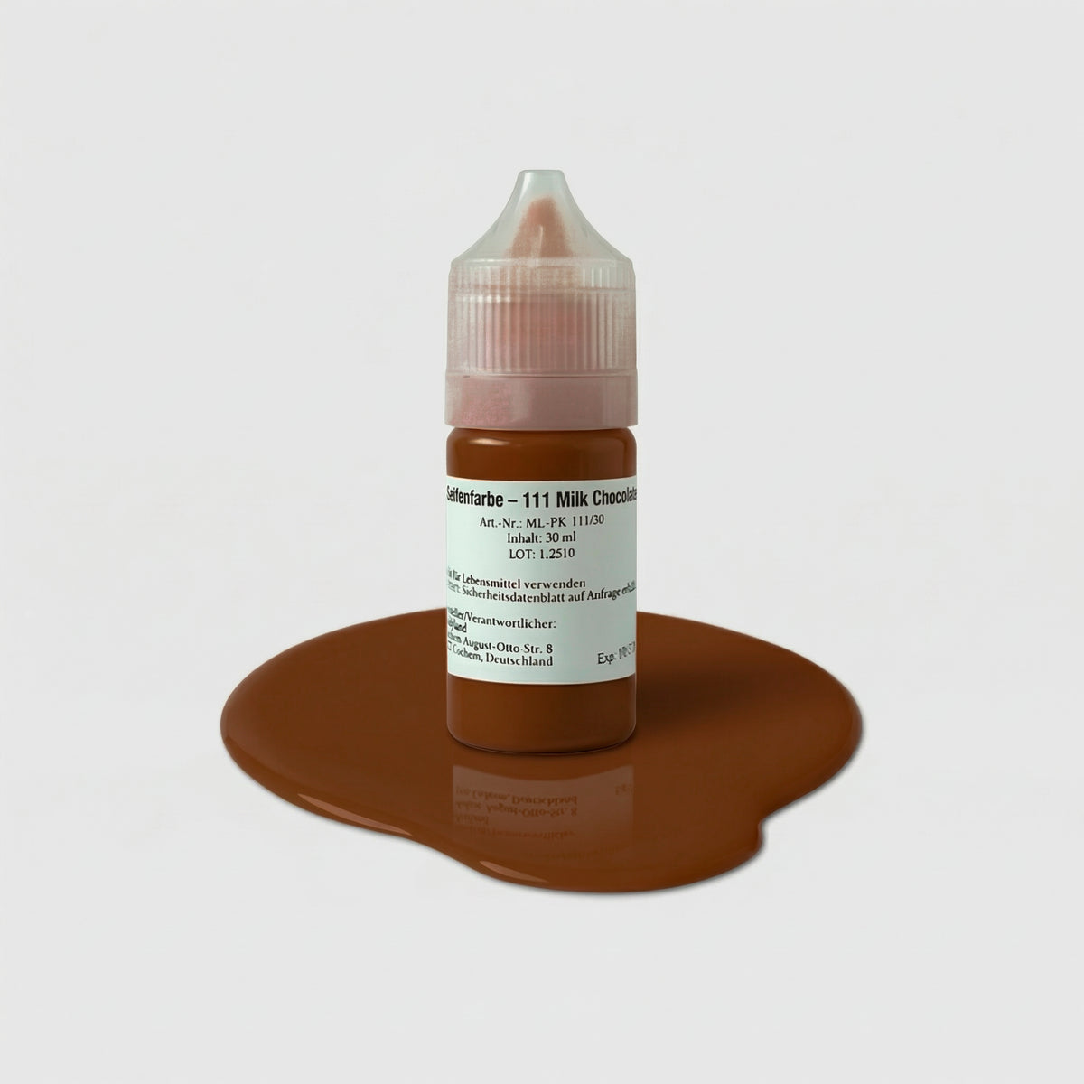 Seifenfarbe 111 Milk Chocolate – 50-ml-Flasche mit Farbprobe
