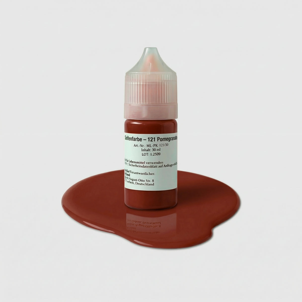 Seifenfarbe 121 Pomegranate – 50-ml-Flasche mit Farbprobe