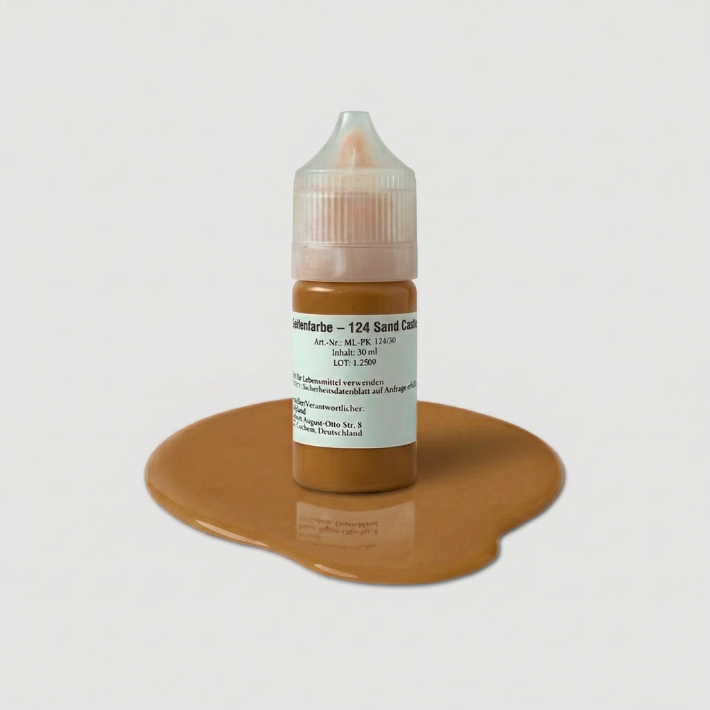 Seifenfarbe 124 Sand Castle – 50-ml-Flasche mit Farbprobe