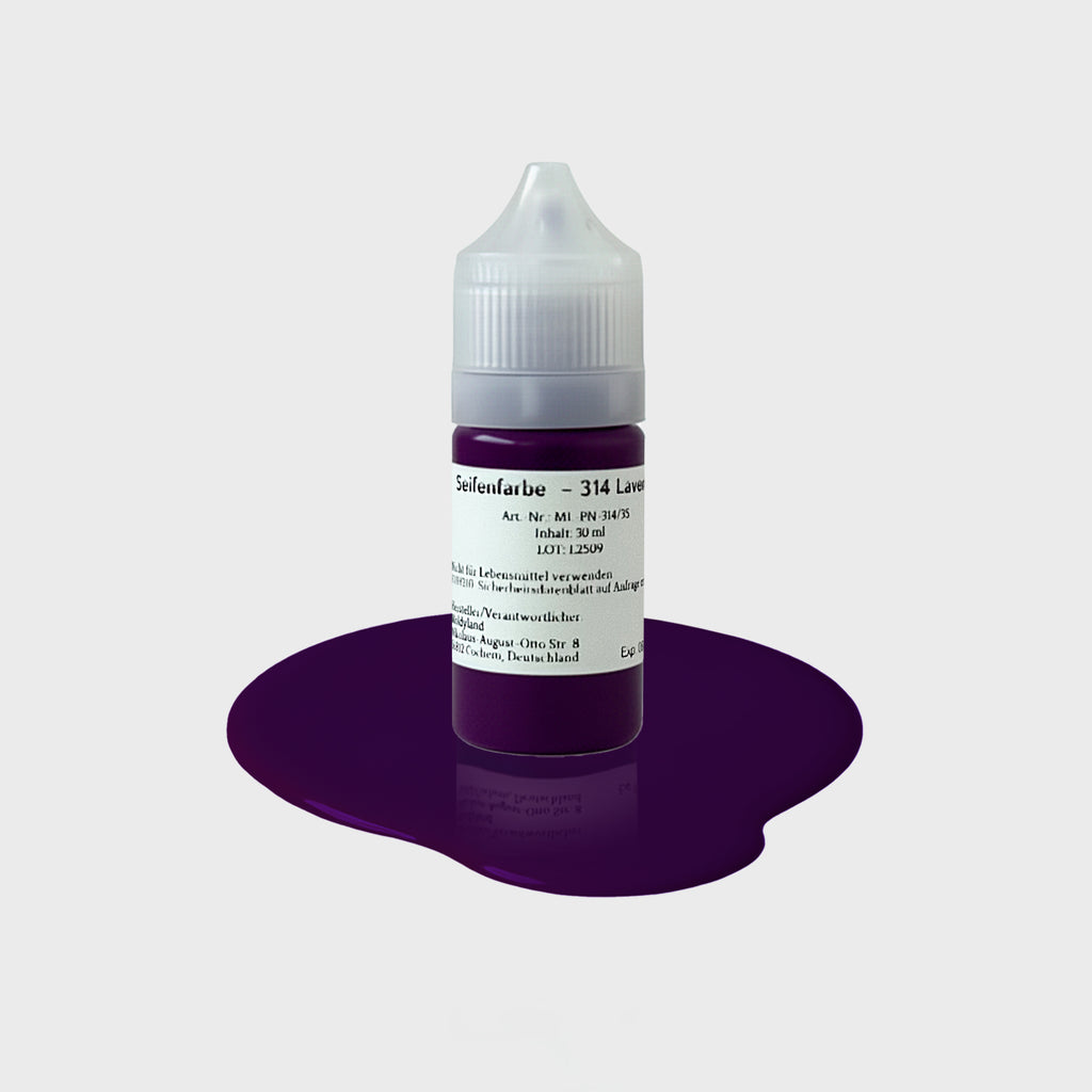 Seifenfarbe 314 Lavender – 50-ml-Flasche mit Farbprobe
