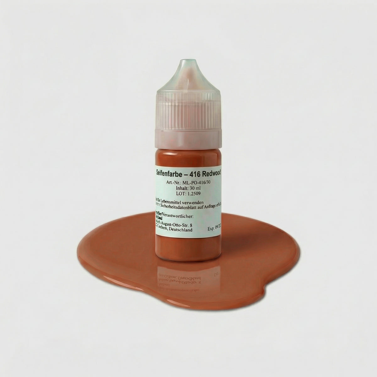 Seifenfarbe 416 Redwood – 50-ml-Flasche mit Farbprobe