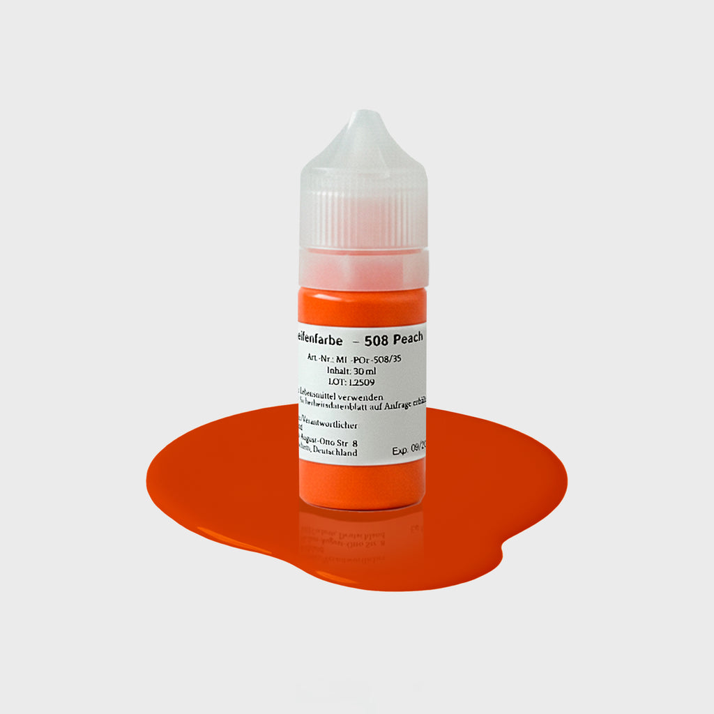 Seifenfarbe 508 Peach – 50-ml-Flasche mit Farbprobe