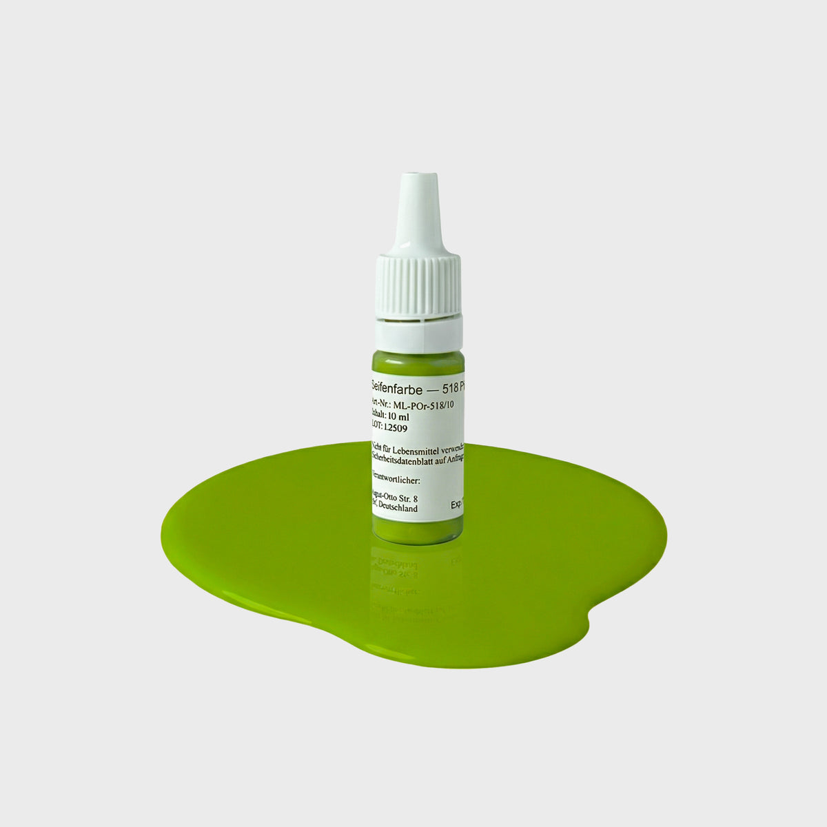 Seifenfarbe 518 Pistaccio – 10-ml-Flasche mit Farbprobe