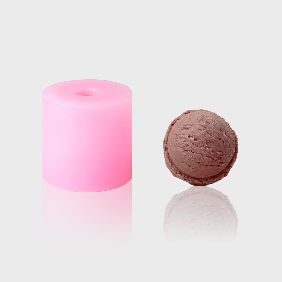 2D-Silikonform Eiscreme mit gegossenem Dessertmotiv