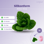 3D-Silikonform Minzblätter – Gießform für Seife, Kerzen, Gips und Harz