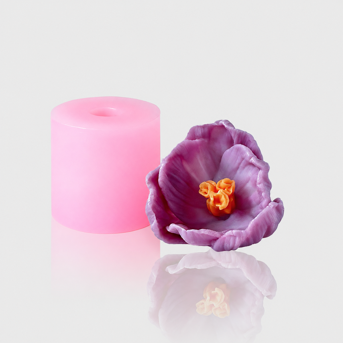3D-Silikonform Blume 11 mit gegossener Blüte