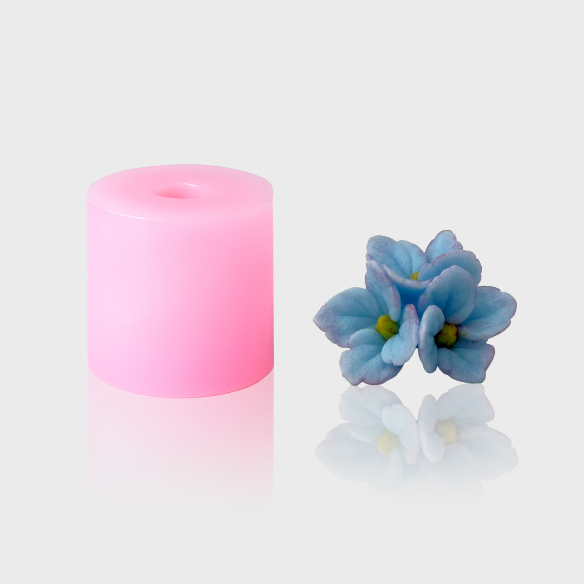 3D-Silikonform Blume 21 mit gegossener Blüte