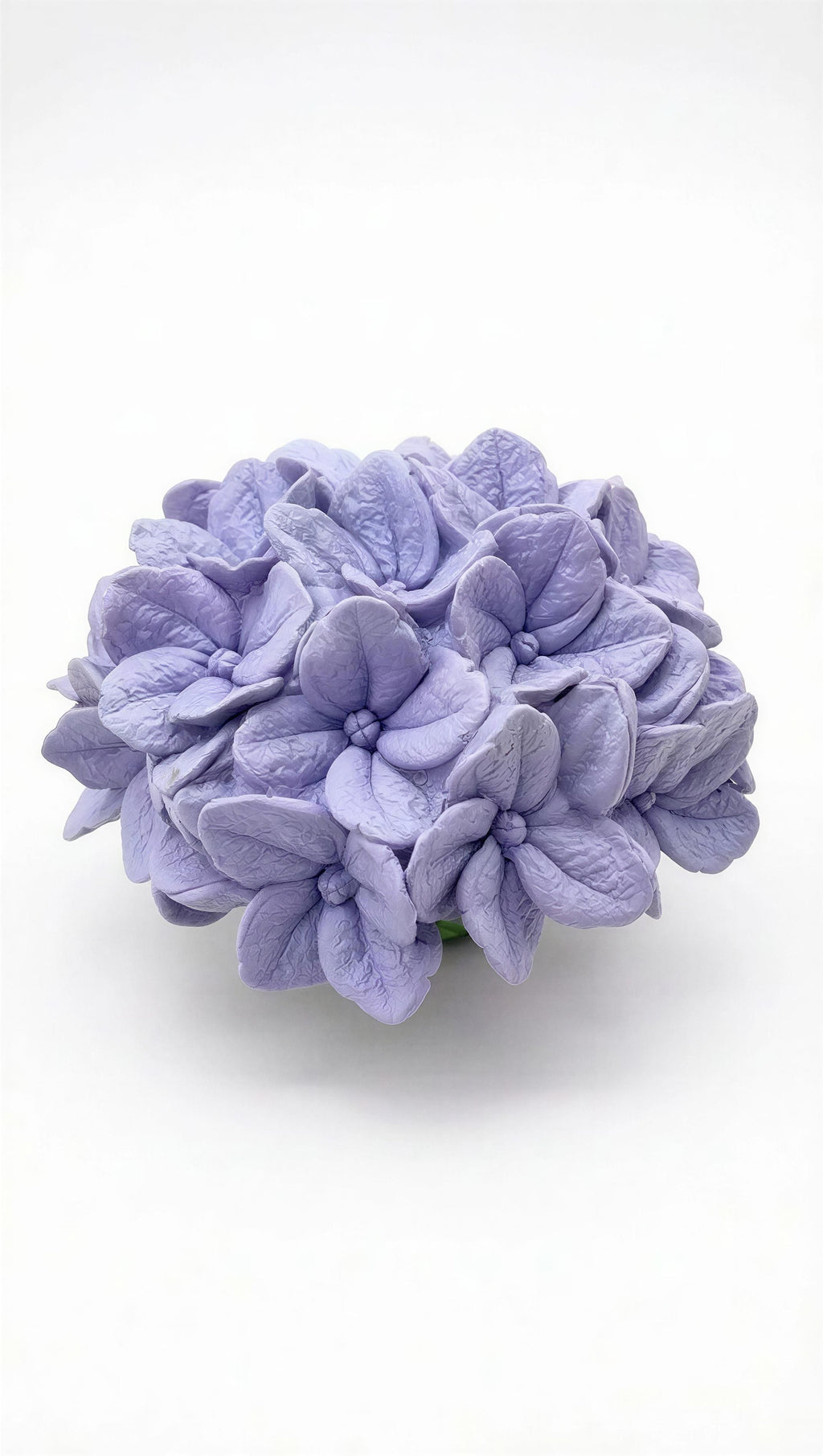 Blaue Hortensienblüte als Gießergebnis der 3D-Silikonform 27