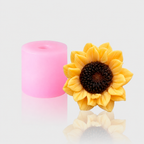 3D-Silikonform Sonnenblume 2m mit gegossener Sonnenblüte