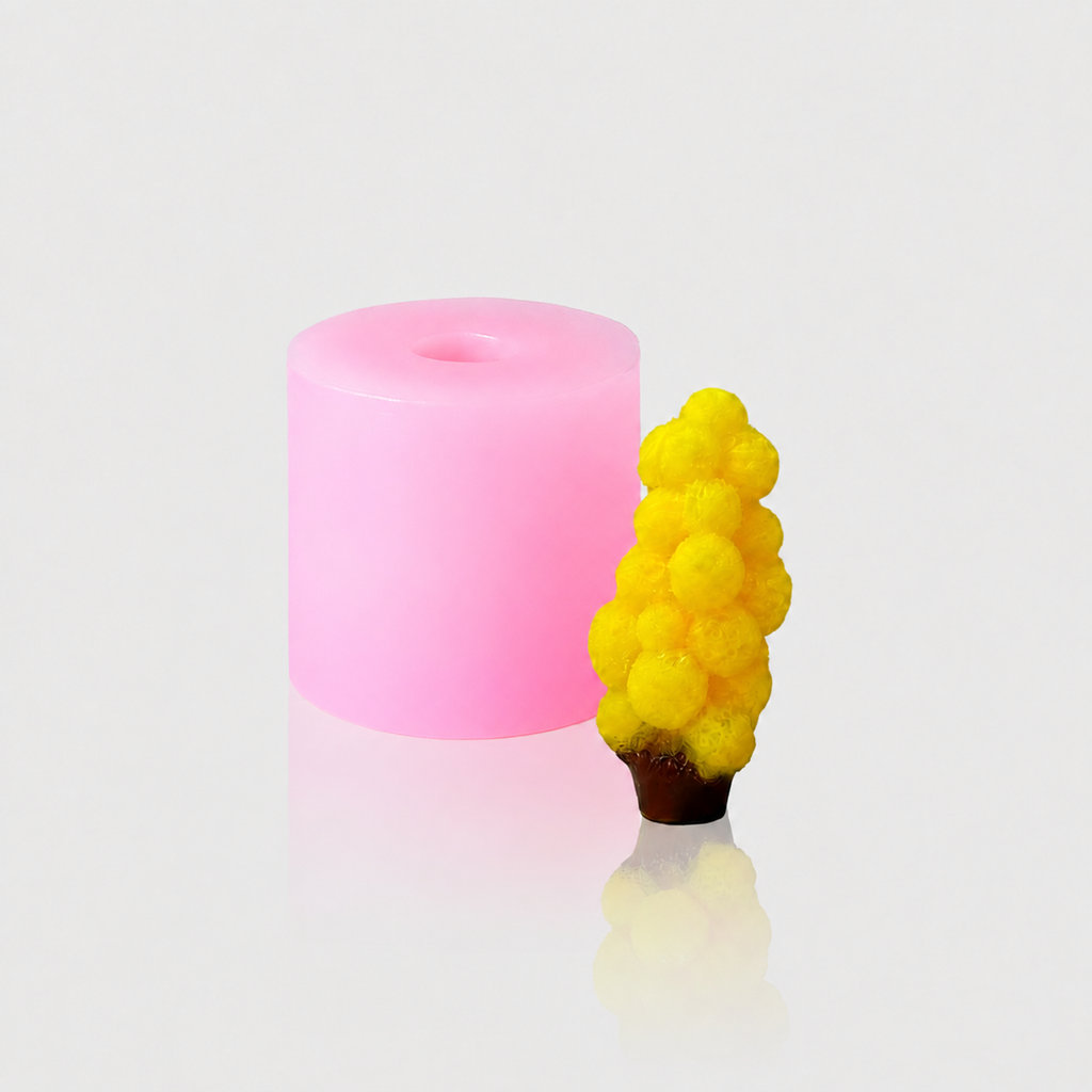 3D-Silikonform Blume 44 mit gegossener Blüte