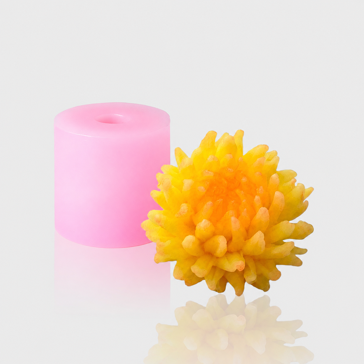 3D-Silikonform Blume 53 mit gegossener Blüte
