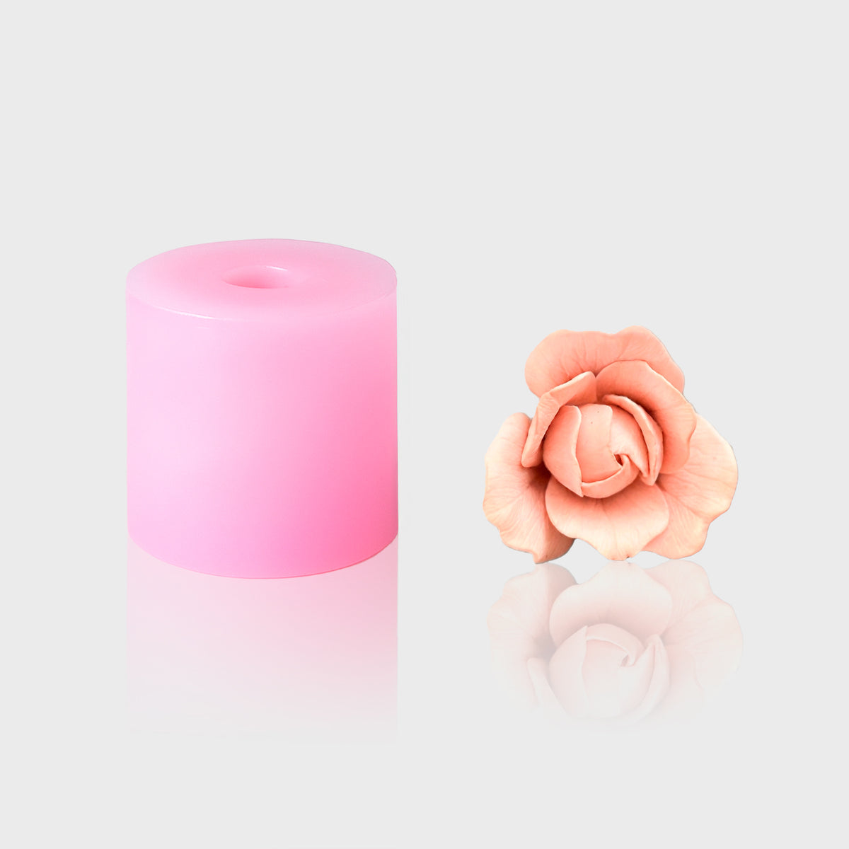 3D-Silikonform Blume 8 mit gegossener Blüte