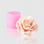 3D-Silikonform Rose 3 mit gegossener Rosenblüte