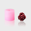 3D-Silikonform Rose 5 mit gegossener Rosenblüte