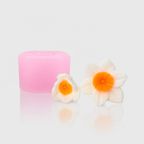 3D-Silikonformen Narzissen-Set 6 mit zwei gegossenen Blüten